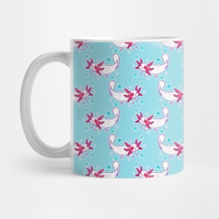 Bubble Axolotl Pattern Mug